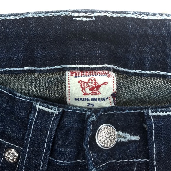 True Religion Billy Swarovski Crystal Pave Jeans - Picture 5 of 8